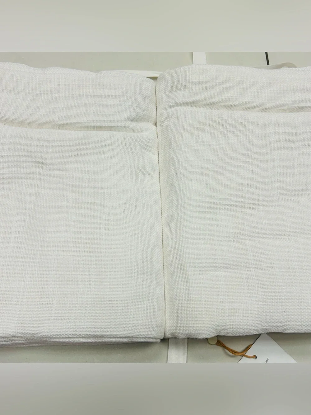 NWOT QUINCE Set Of 2 48x96 Cotton Sheer Curtains White 1113